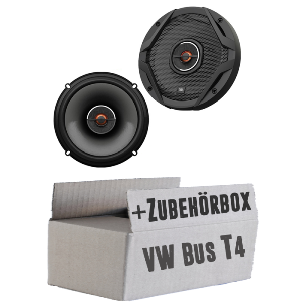 JBL GX602 | 2-Wege | 16,5cm Koax Lautsprecher - Einbauset passend für VW Bus T4 Front - justSOUND