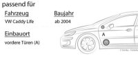 VW Caddy 2K Life Front - JBL GX602 | 2-Wege | 16,5cm Koax Lautsprecher - Einbauset