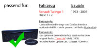 Autoradio Radio Sony DSX-A310DAB - DAB+ | MP3/USB - Einbauzubehör - Einbauset passend für Renault Twingo 1 - justSOUND