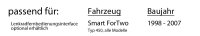Smart ForTwo 450 grau - Autoradio Radio mit MEX-N7300BD |...