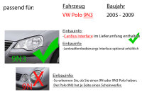 Autoradio Radio mit MEX-N7300BD | Bluetooth | DAB+ | CD/MP3/USB MultiColor iPhone - Android Auto - Einbauzubehör - Einbauset passend für VW Polo 9N3 inkl. CanBus Interface
