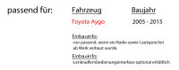 Toyota Aygo - Autoradio Radio mit MEX-N7300BD | Bluetooth...