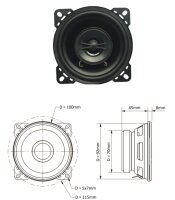 Caratec Audio CAC1001 10cm Coaxial-Lautsprecher | 1 Stück