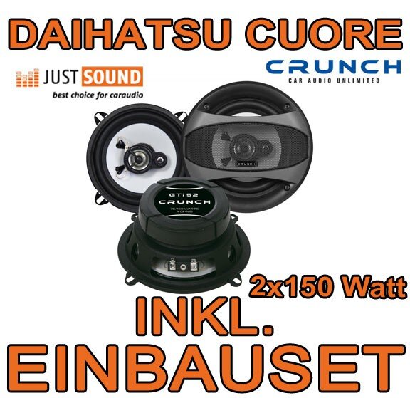 Daihatsu Cuore - Lautsprecher - Crunch GTi52 - 13cm Einbauset