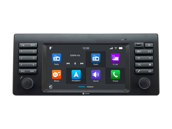 Dynavin D8-E39 Pro | Android Navigationssystem für BMW 5er E39 mit 7-Zoll Touchscreen, inklusive eingebautem DAB, Apple CarPlay und Android Auto Unterstützung