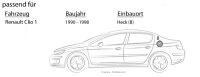 Lautsprecher Boxen ESX HZ52 HORIZON - 13cm Koax Auto Einbausatz - Einbauset passend für Renault Clio 1 Heck - justSOUND
