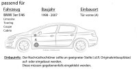 Hertz X 130 - SET - 13cm Koax Lautsprecher - Einbauset passend für BMW 3er E46 - justSOUND