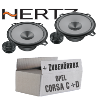 Hertz K 130 - KIT - 13cm Lautsprecher Komposystem - Einbauset passend für Opel Corsa C + D Tür hinten - justSOUND
