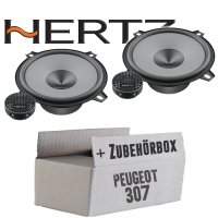 Hertz K 130 - KIT - 13cm Lautsprecher Komposystem - Einbauset passend für Peugeot 307 - justSOUND