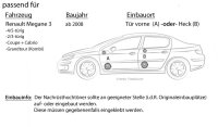 Hertz X 130 - SET - 13cm Koax Lautsprecher - Einbauset passend für Renault Megane 3 - justSOUND