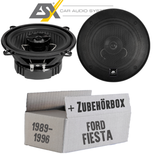 Lautsprecher Boxen ESX HZ52 HORIZON - 13cm Koax Auto Einbausatz - Einbauset passend für Ford Fiesta 3 + 4 + 5 Heck - justSOUND