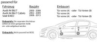 JBL GX602 | 2-Wege | 16,5cm Koax Lautsprecher - Einbauset passend für Audi A4 B6/7 Seat Exeo - justSOUND