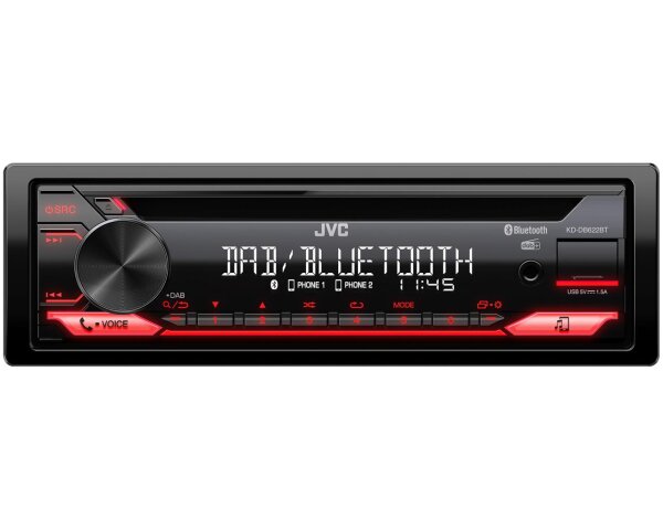 JVC KD-DB622BT - Bluetooth | DAB+ | CD | Spotify | USB | Android | iPhone Autoradio