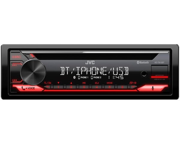 JVC KD-T812BT | Bluetooth | Alexa | Spotify | MP3 | USB | Android | CD Autoradio