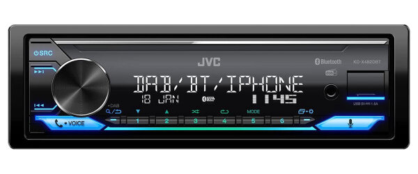 JVC KD-X482DBT - DAB+, USB, JVC Remote App, Android Music, iPhone