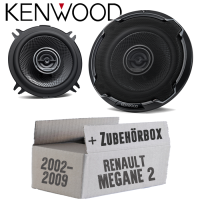 Renault Megane 2 - Lautsprecher Boxen Kenwood KFC-PS1396 - 13cm 2-Wege Koax Auto Einbauzubehör - Einbauset