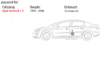 Lautsprecher Boxen Blaupunkt ICx542 - 13cm 2-Wege Auto Einbauzubehör - Einbauset passend für Opel Vectra B + C | Tür hinten - justSOUND