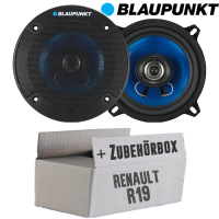 Lautsprecher Boxen Blaupunkt ICx542 - 13cm 2-Wege Auto Einbauzubehör - Einbauset passend für Renault R19 - justSOUND