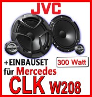 Mercedes CLK W208 - 16,5cm 2-Wege Lautsprecher vorne - JVC CS-JS600 - Einbauset