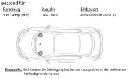 Sony XS-FB1020E - 10cm | 2-Wege Koax Lautsprecher - Einbauset passend für VW Caddy 9KV Front - justSOUND