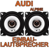 Lautsprecher Alpine 2-Wege für Audi 80, 100, 200...