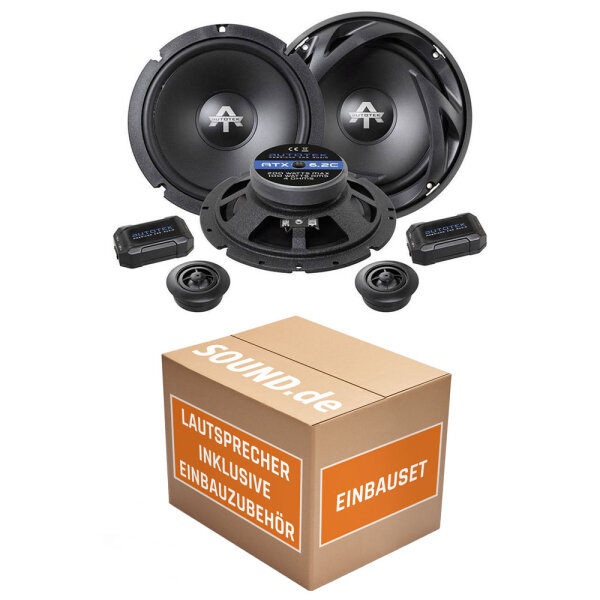 Lautsprecher Boxen Autotek ATX-6.2C | 2-Wege 16,5cm Lautsprecher System 16,5cm Auto Einbauzubehör - Einbauset passend für Ford C- JUST SOUND best choice for caraudio