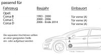 Lautsprecher Boxen Autotek ATX-6.2C | 2-Wege 16,5cm Lautsprecher System 16,5cm Auto Einbauzubehör - Einbauset passend für Opel Corsa B/C/D - justSOUND