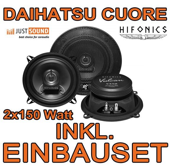 Lautsprecher - Hifonics VX52 - 13cm Einbauset passend für Daihatsu Cuore - justSOUND