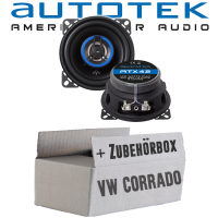 Lautsprecher Boxen Autotek ATX-42 | 2-Wege 10cm Koax Lautsprecher 100mm Auto Einbauzubehör - Einbauset passend für VW Corrado Front - justSOUND