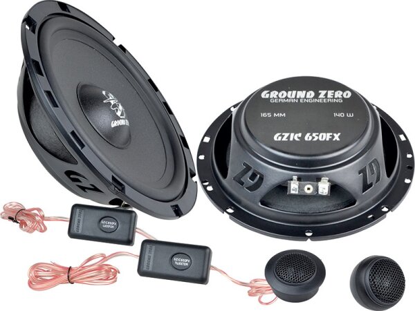 Ground Zero Audio | GZIC 650FX | 16,5cm Lautsprecher System Flach