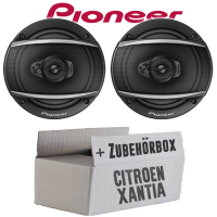 Lautsprecher Boxen Pioneer TS-A1670F - 16 cm 3-Weg Koaxiallautsprecher  Auto Einbausatz - Einbauset passend für Citroen Xantia Front - justSOUND