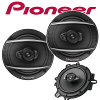 Lautsprecher Boxen Pioneer TS-A1670F - 16 cm 3-Weg Koaxiallautsprecher  Auto Einbausatz - Einbauset passend für Peugeot 206 - justSOUND