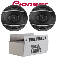 Lautsprecher Boxen Pioneer TS-A1670F - 16 cm 3-Weg Koaxiallautsprecher  Auto Einbausatz - Einbauset passend für Dacia Lodgy - justSOUND