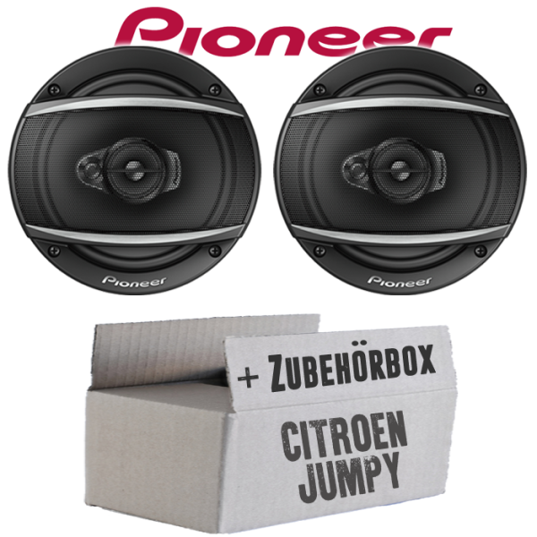 Lautsprecher Boxen Pioneer TS-A1670F - 16 cm 3-Weg Koaxiallautsprecher  Auto Einbausatz - Einbauset passend für Citroen Jumpy - justSOUND