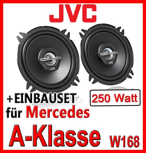 13cm Lautsprecher hinten - JVC CS-J520 - Einbauset passend für Mercedes A-Klasse JUST SOUND best choice for caraudio
