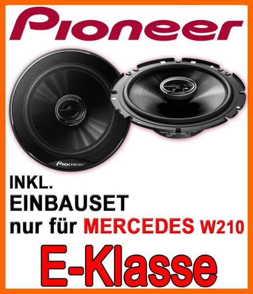 Pioneer TS-G1720F - 16,5cm 2-Wege Koaxe Lautsprecher Einbauset passend für Mercedes- JUST SOUND best choice for caraudio