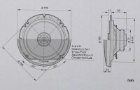 Pioneer TS-G1720F - 16,5cm 2-Wege 300 Watt Koax Einbauset