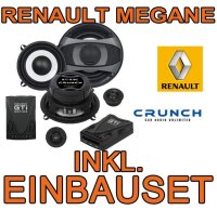 Lautsprecher vo + hi  - Crunch GTi5.2C - 13cm 2-Wege System für Renault Megane 1 - justSOUND
