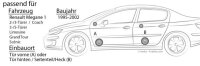 Lautsprecher vo + hi  - Crunch GTi5.2C - 13cm 2-Wege System für Renault Megane 1 - justSOUND