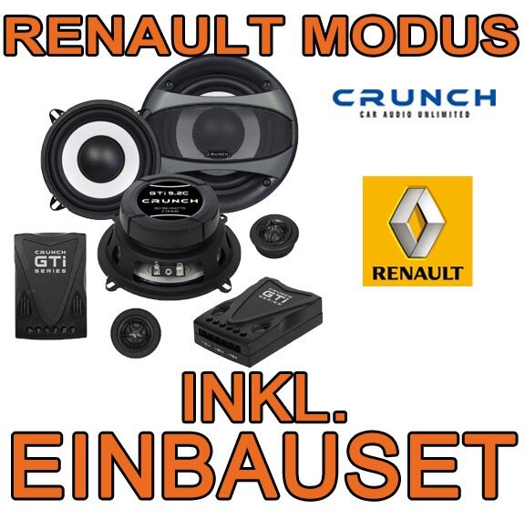 Lautsprecher - Crunch GTi5.2C - 13cm 2-Wege System für Renault Modus - justSOUND