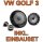 KENWOOD KFC-E170P - 16,5cm 2-Wege Lautsprecher Einbauset passend für VW Golf 3 - justSOUND