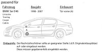 Lautsprecher Boxen Crunch GTS5.2C - 13cm 2-Wege System GTS 5.2C Auto Einbauzubehör - Einbauset passend für BMW 3er E46 - justSOUND