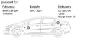 Lautsprecher Boxen Crunch GTS52 - 13cm 2-Wege Koax GTS 52 Auto Einbauzubehör - Einbauset passend für BMW 5er E39 Limo - justSOUND