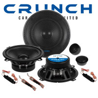 Lautsprecher Boxen Crunch GTS5.2C - 13cm 2-Wege System GTS 5.2C Auto Einbauzubehör - Einbauset passend für Ford Escort Front - justSOUND