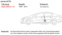 Opel Zafira A + B | Tür hinten - Lautsprecher Boxen...
