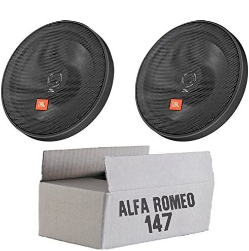 JBL STAGE2 624 | 2-Wege | 16,5cm Koax Lautsprecher - Einbauset passend für Alfa Romeo 147 - justSOUND