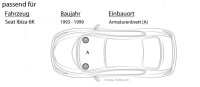Lautsprecher Boxen JBL Stage2 424 | 2-Wege | 10cm Koax Auto Einbauzubehör - Einbauset passend für Seat Ibiza 6K Armaturenbrett - justSOUND