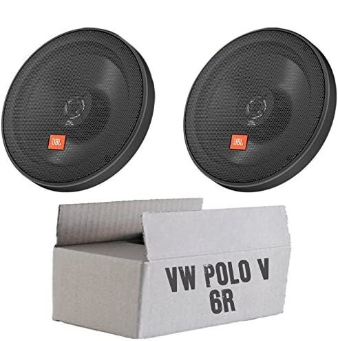JBL STAGE2 624 | 2-Wege | 16,5cm Koax Lautsprecher - Einbauset passend für VW Polo 6R Front Heck - justSOUND
