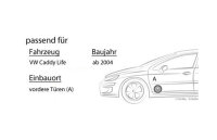 VW Caddy 2K Life Front - Lautsprecher Boxen JVC CS-J610X - 16,5cm Auto Einbauzubehör 300Watt Koaxe KFZ PKW Paar  - Einbauset