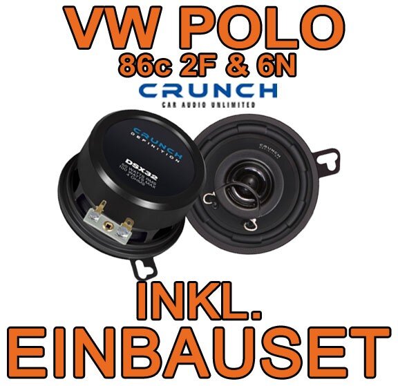Amaturenbrett Crunch Lautsprecher für VW Polo - justSOUND